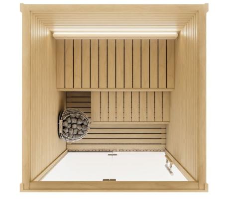 Auroom Cala Traditional Sauna - Glass