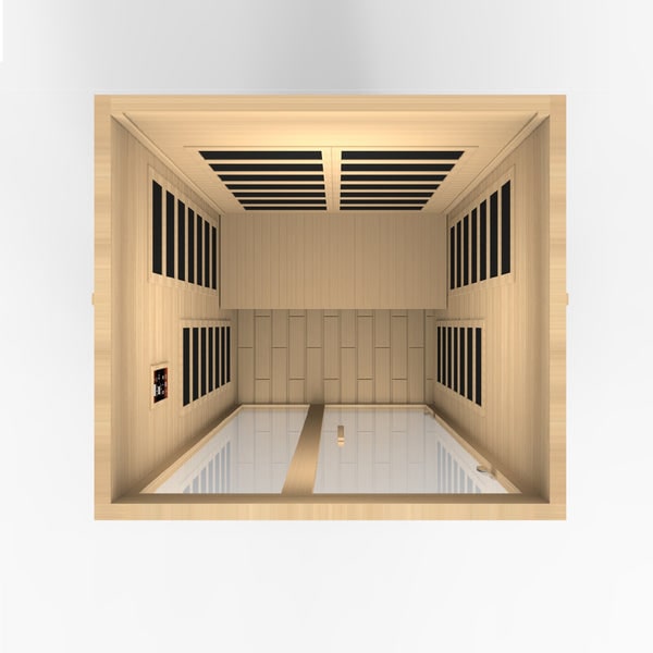 Golden Designs Dynamic "Santiago" 2-Person Low EMF Infrared Sauna | DYN-6209-01