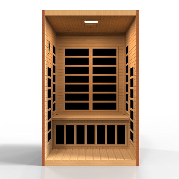 Golden Designs Dynamic "Santiago Elite" 2-Person Ultra Low EMF FAR Infrared Sauna | DYN-6209-02 Elite