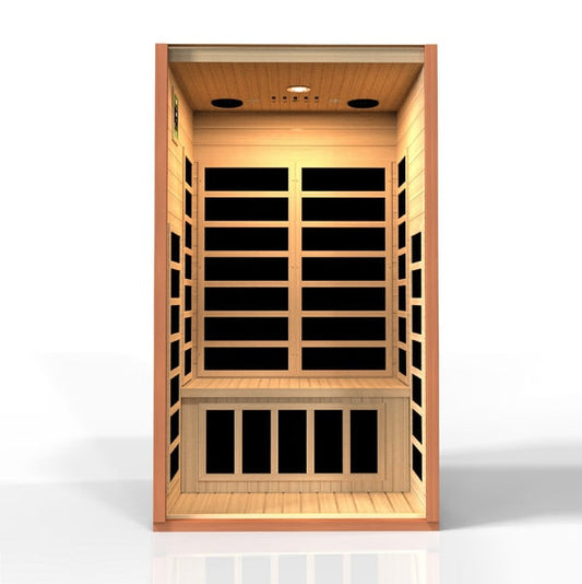 Golden Designs Dynamic "Avila Elite" 1-2 Person Ultra Low EMF FAR Infrared Sauna | DYN-6103-01 Elite