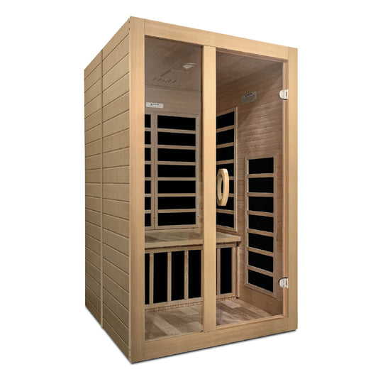 Golden Designs Dynamic "Santiago" 2-Person Low EMF Infrared Sauna | DYN-6209-01
