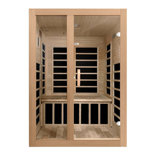 Golden Designs Dynamic "Santiago" 2-Person Low EMF Infrared Sauna | DYN-6209-01