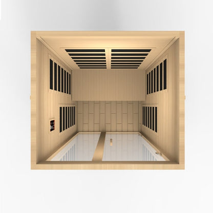 Golden Designs Dynamic "Santiago" 2-Person Low EMF Infrared Sauna | DYN-6209-01