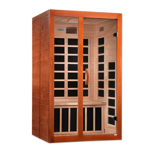 Golden Designs Dynamic "Santiago Elite" 2-Person Ultra Low EMF FAR Infrared Sauna | DYN-6209-02 Elite