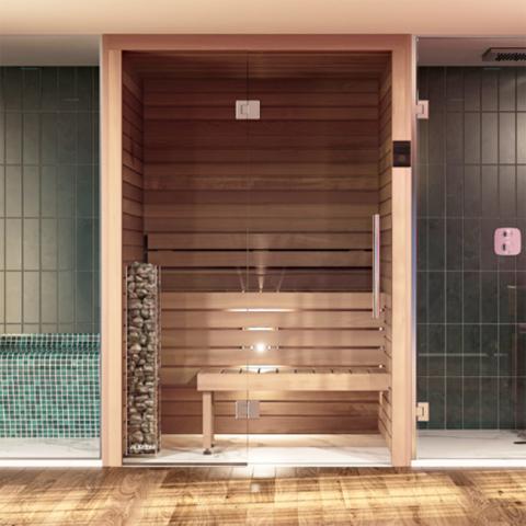 Auroom Cala Traditional Sauna - Glass